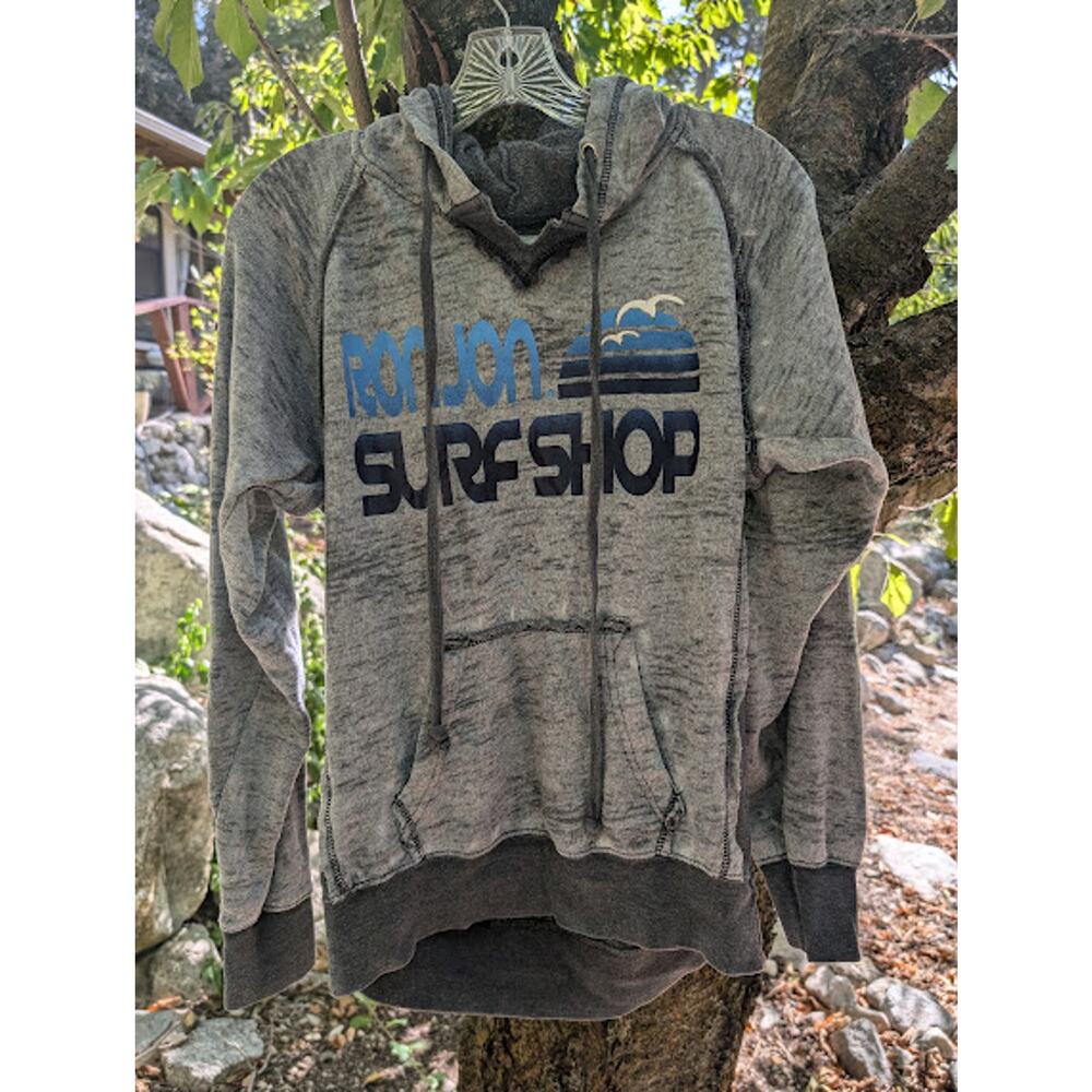 Ron Jon Surf Shop Gray Hoodie with kangaroo pocket youth XL Myrtle Beach